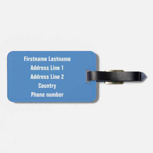 Finnland Zollgepäckanhänger Gepäckanhänger (Rückseite horizontal)