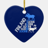 Finnlandelch- u. -renverzierung - fertigen Sie Keramik Ornament (Vorne)