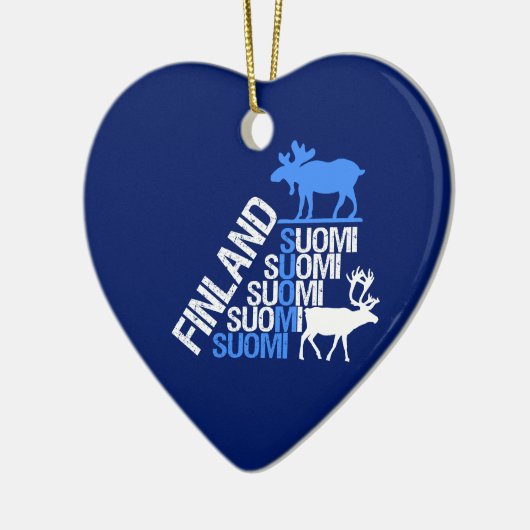 Finnlandelch- u. -renverzierung - fertigen Sie Keramik Ornament (Links)