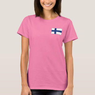 Finnlandflaggen- und -karten-DK-T - Shirt