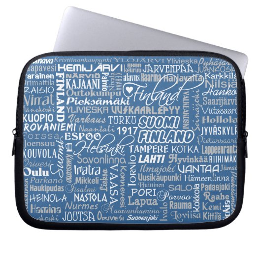 Finnlands Laptop-Ärmel Laptopschutzhülle (Vorderseite)