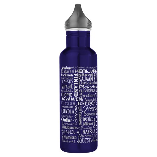 Finnlands Städte Edelstahlflasche (Links)