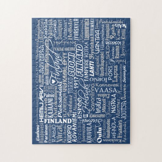 Finnlands Stadtpuzzlespiel Puzzle (Vertikal)