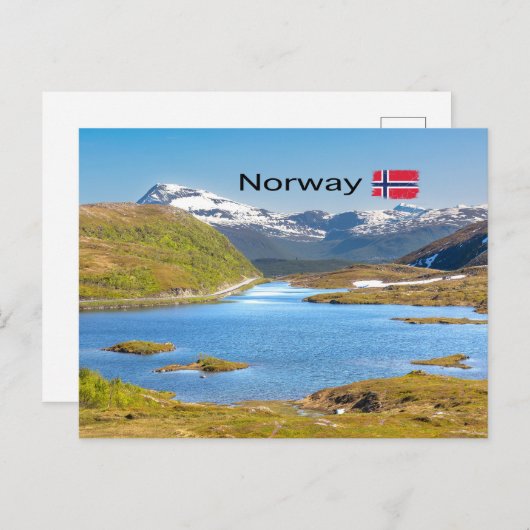 Finnvikvatnet Postkarte (Vorne/Hinten)