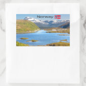 Finnvikvatnet Rechteckiger Aufkleber (Tasche)