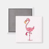 Finny Flamingo Magnet (Vorderseite/Rückseite)