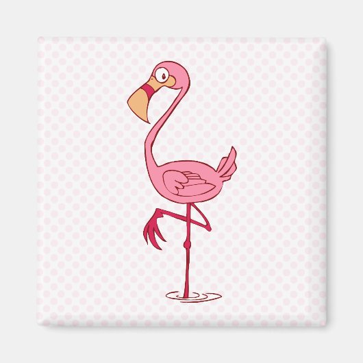 Finny Flamingo Magnet (Vorne)