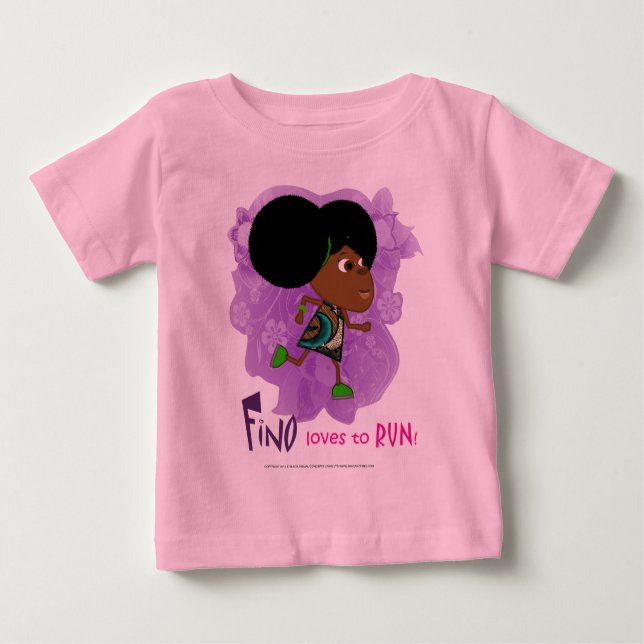Fino Führen Sie rosa Shirt aus (Vorderseite)