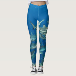 Fins Fin Shark gedruckt Leggings