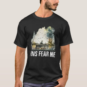 Fins fürchten mich Memes Jagen Trending Jäger Lust T-Shirt
