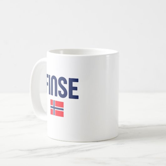 FINSE Norwegen Kaffeetasse (Vorderseite Links)