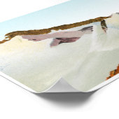 FINSTERAARHORN Schweizer Alpen Panorama 360° Plaka Poster (Ecke)