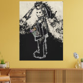 finstere Hase Leinwanddruck (Insitu (Wohnzimmer))