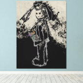 finstere Hase Leinwanddruck (Insitu (Holzboden))