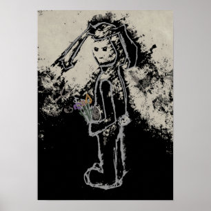 finstere Hase Poster