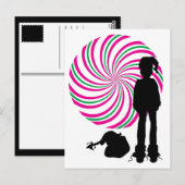 finstere Santa Postkarte (Vorne/Hinten)