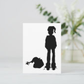 finstere Santa Postkarte (Stehend Vorderseite)