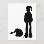 finstere Santa Postkarte (Vorderseite)