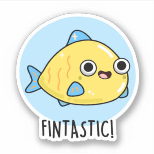 Fintastic Funny Fish Puff Aufkleber