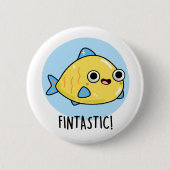 Fintastic Funny Fish Puff Button (Vorderseite)