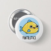 Fintastic Funny Fish Puff Button (Vorne & Hinten)