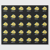Fintastic Funny Fish Puff Dark BG Geschenkpapier (Flach)