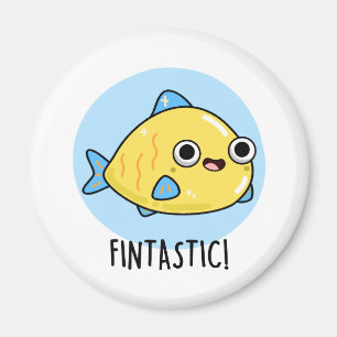 Fintastic Funny Fish Puff Magnet