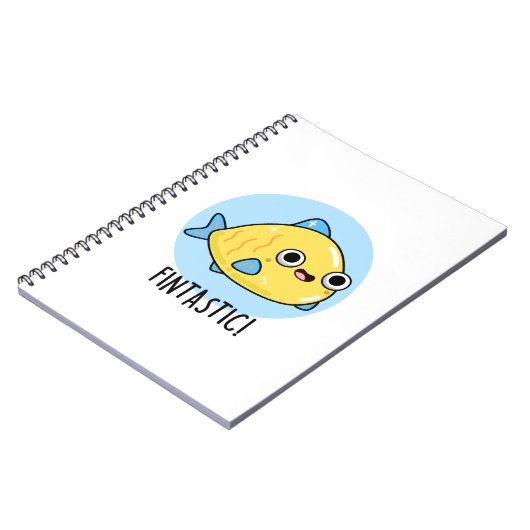 Fintastic Funny Fish Puff Notizblock (Linke Seite)
