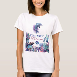 Fintastic One Modern Rustic Watercolor Babydusche T-Shirt