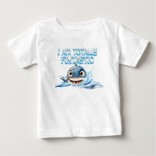 Fintastisches Baby-Hai-T-Shirt Süßer Ozean Baby T-shirt