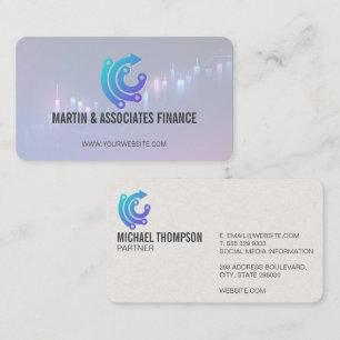 Fintech-Logo KI Finanzen Visitenkarte