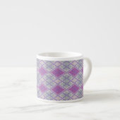 FIOLETTA ARGYLE STRICKUNG Espresso Tasse (Vorderseite Rechts)