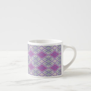 FIOLETTA ARGYLE STRICKUNG Espresso Tasse