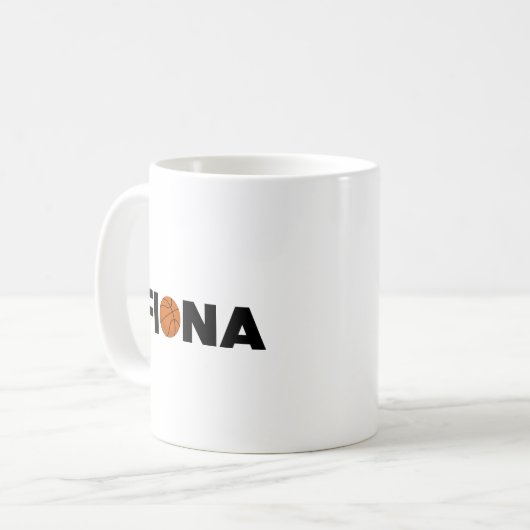 Fiona Basketball Kaffeetasse (Vorderseite Links)