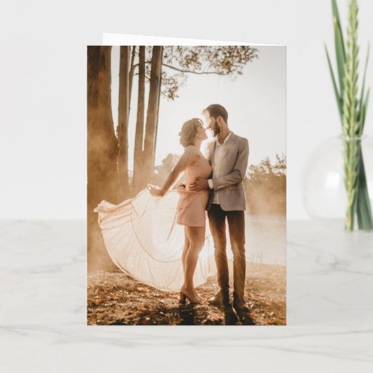 Fiona Black and White Bold Monogram Modern Wedding Einladung (Rückseite)