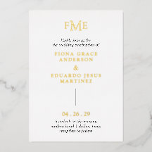 Fiona Bold Monogram Moderne Hochzeit