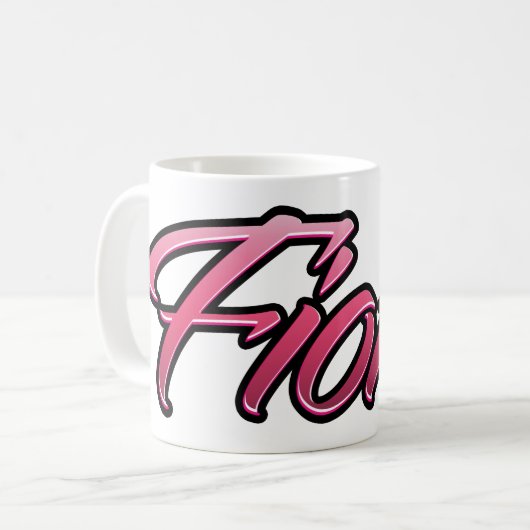 Fiona faded pink Tasse Teetasse Kaffeetasse (Vorderseite Links)