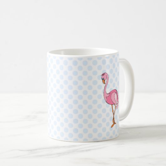 Fiona-Flamingo Kaffeetasse (VorderseiteRechts)