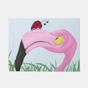 Fiona Flamingo und Ladybug Fußmatte