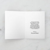 Fiona Foto Bold Monogram Modern Wedding Dankeskarte (Innenseite)