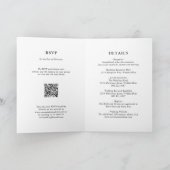 Fiona Foto Bold Monogram Modern Wedding Einladung (Innenseite)