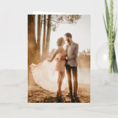 Fiona Foto Bold Monogram Modern Wedding Einladung (Rückseite)