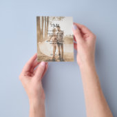 Fiona Foto Bold Monogram Modern Wedding Flyer (Gruppe)