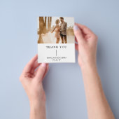 Fiona Foto Bold Monogram Modern Wedding Flyer (Gruppe)