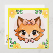 Fiona Fox Einladung (Vorne/Hinten)