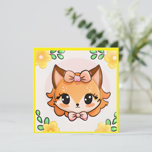 Fiona Fox Einladung (Stehend Vorderseite)