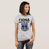 FIONA HIPPO MACHT MICH GLÜCKLICH T - Shirt (Vorne ganz)