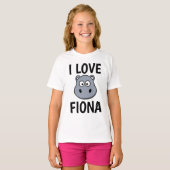 FIONA HIPPO T - Shirt, I LIEBE FIONA T-Shirts (Vorne ganz)