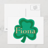 Fiona Irish Postkarte (Vorne/Hinten)