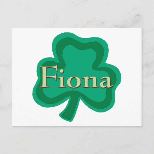 Fiona Irish Postkarte (Vorderseite)